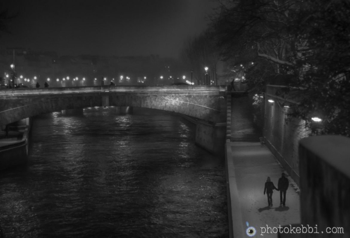 Neige Paris - Snow romance in Paris, Paris une nuit blanche de neige !