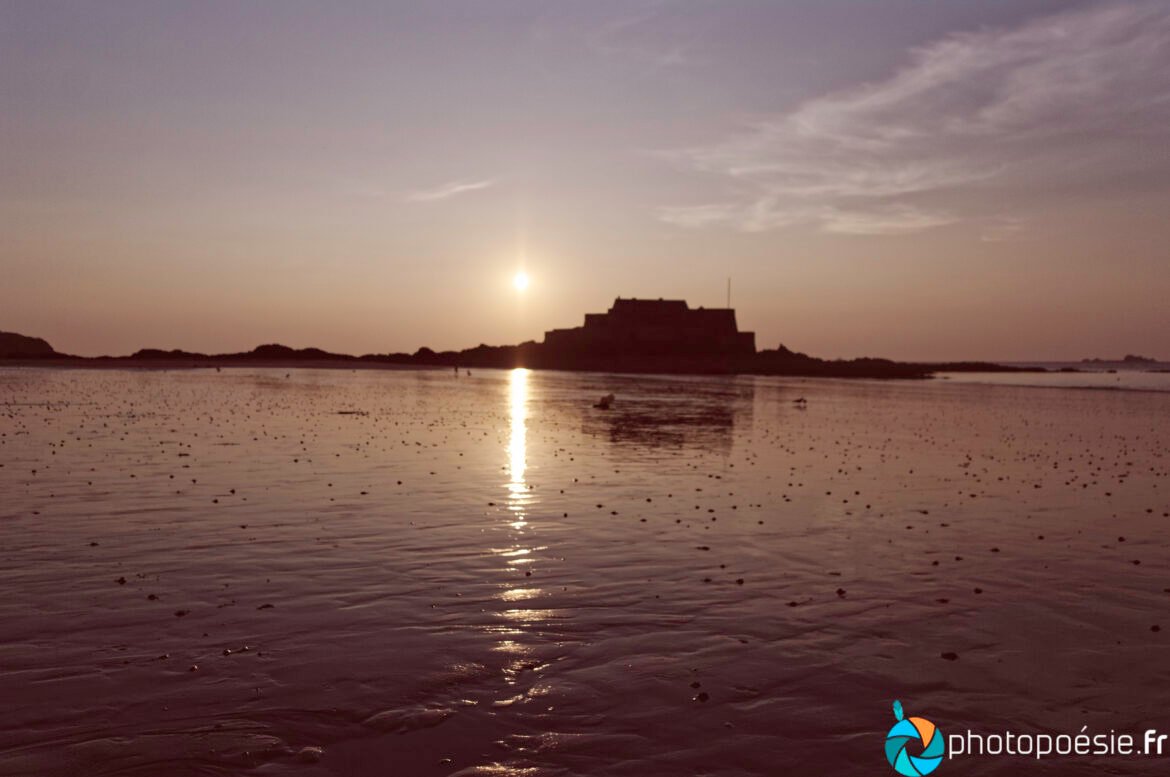 Crépuscule à Saint-Malo