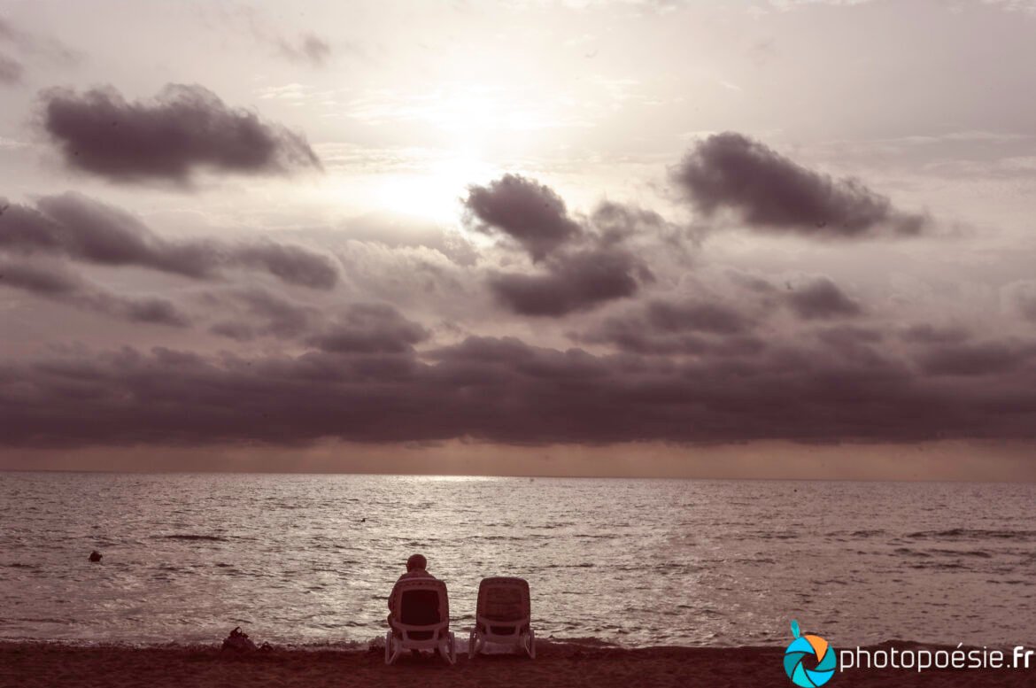Crépuscule Sicilien prise en Sicile (Italie)